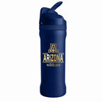 24 oz Stainless Steel Sip Tumbler w/ Gold Inlay – Etched Classic Crew Design, University of Arizona