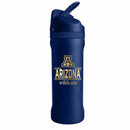 24 oz Stainless Steel Sip Tumbler w/ Gold Inlay – Etched Classic Crew Design, University of Arizona
