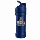 24 oz Stainless Steel Sip Tumbler w/ Gold Inlay – Etched Classic Crew Design, University of Arizona