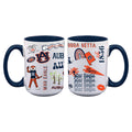 2pk 15oz White Mug Loco Design | Auburn