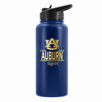 32 oz Stainless Steel Water Bottle with Gold Etched Classic Crew Team Design, Auburn University