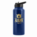 32 oz Stainless Steel Water Bottle with Gold Etched Classic Crew Team Design, Auburn University