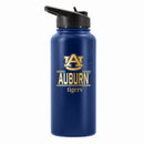 32 oz Stainless Steel Water Bottle with Gold Etched Classic Crew Team Design, Auburn University