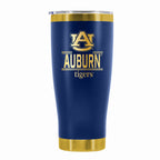 24 oz Stainless Steel Tumbler with Gold Accents & Etched Classic Crew Team Design, Auburn University
