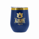 12 oz Stainless Steel Wine Tumbler with Gold Etched Classic Crew Team Design, Auburn University