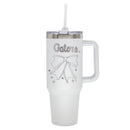  Florida 40oz Bow White Stainless Steel Colossal Tumbler 