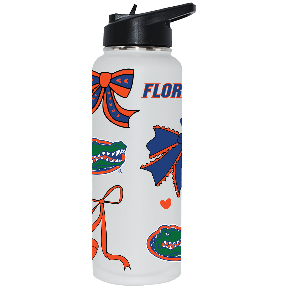  Florida 34oz Bow White Quencher Water Bottle 