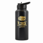 32 oz Stainless Steel Water Bottle with Gold Etched Classic Crew Team Design, University of Florida