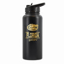 32 oz Stainless Steel Water Bottle with Gold Etched Classic Crew Team Design, University of Florida