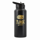 32 oz Stainless Steel Water Bottle with Gold Etched Classic Crew Team Design, University of Florida