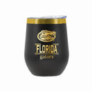 12 oz Stainless Steel Wine Tumbler with Gold Etched Classic Crew Team Design, University of Florida
