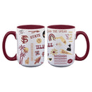 2pk 15oz White Mug Loco Design | Florida State