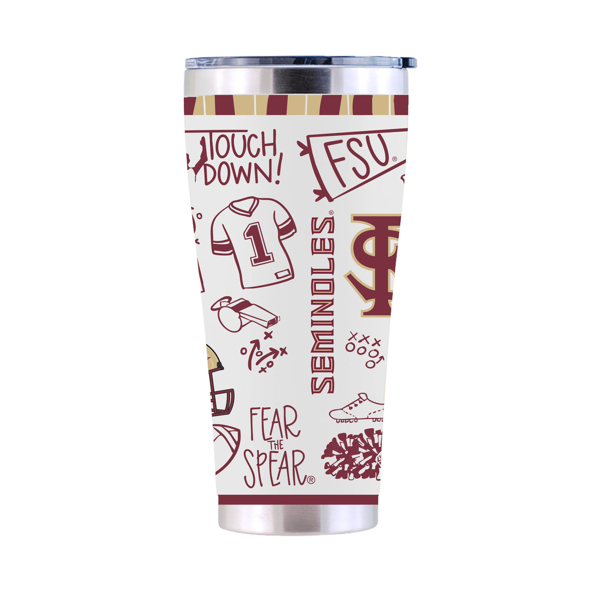 30oz Tumbler Sketchpad Design | Florida State