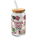 16oz Glass Tumbler with Bamboo Lid | Florida State University