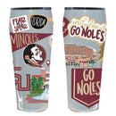 24oz Cheer Design with Smart Grip Stainless Steel Tumbler | Florida State University