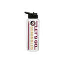 34oz White Quencher Let's Go Team Dash |  Florida State