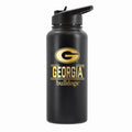 32 oz Stainless Steel Water Bottle with Gold Etched Classic Crew Team Design, University of Georgia