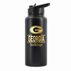 32 oz Stainless Steel Water Bottle with Gold Etched Classic Crew Team Design, University of Georgia