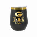 12 oz Stainless Steel Wine Tumbler with Gold Etched Classic Crew Team Design, University of Georgia
