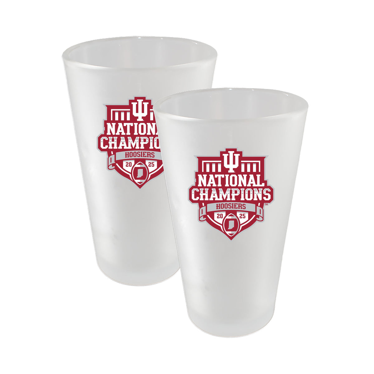 2PK 16oz Frosted Pint | Indiana Hoosiers 2026 Champions