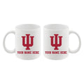 11oz White Personalized Ceramic Mug | Indiana Hoosiers