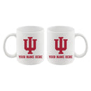 11oz White Personalized Ceramic Mug | Indiana Hoosiers