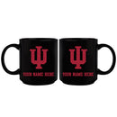 11oz Black Personalized Ceramic Mug | Indiana Hoosiers