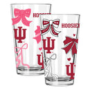  Indiana 2pk 16oz Bow Pint Glass 
