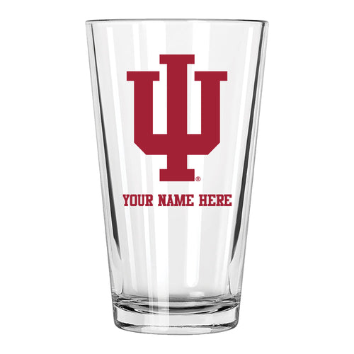 17oz Personalized Pint Glass | Indiana Hoosiers