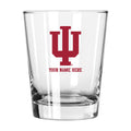 15oz Personalized Double Old Fashioned Glass | Indiana Hoosiers