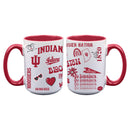 2pk 15oz White Mug Loco Design | Indiana