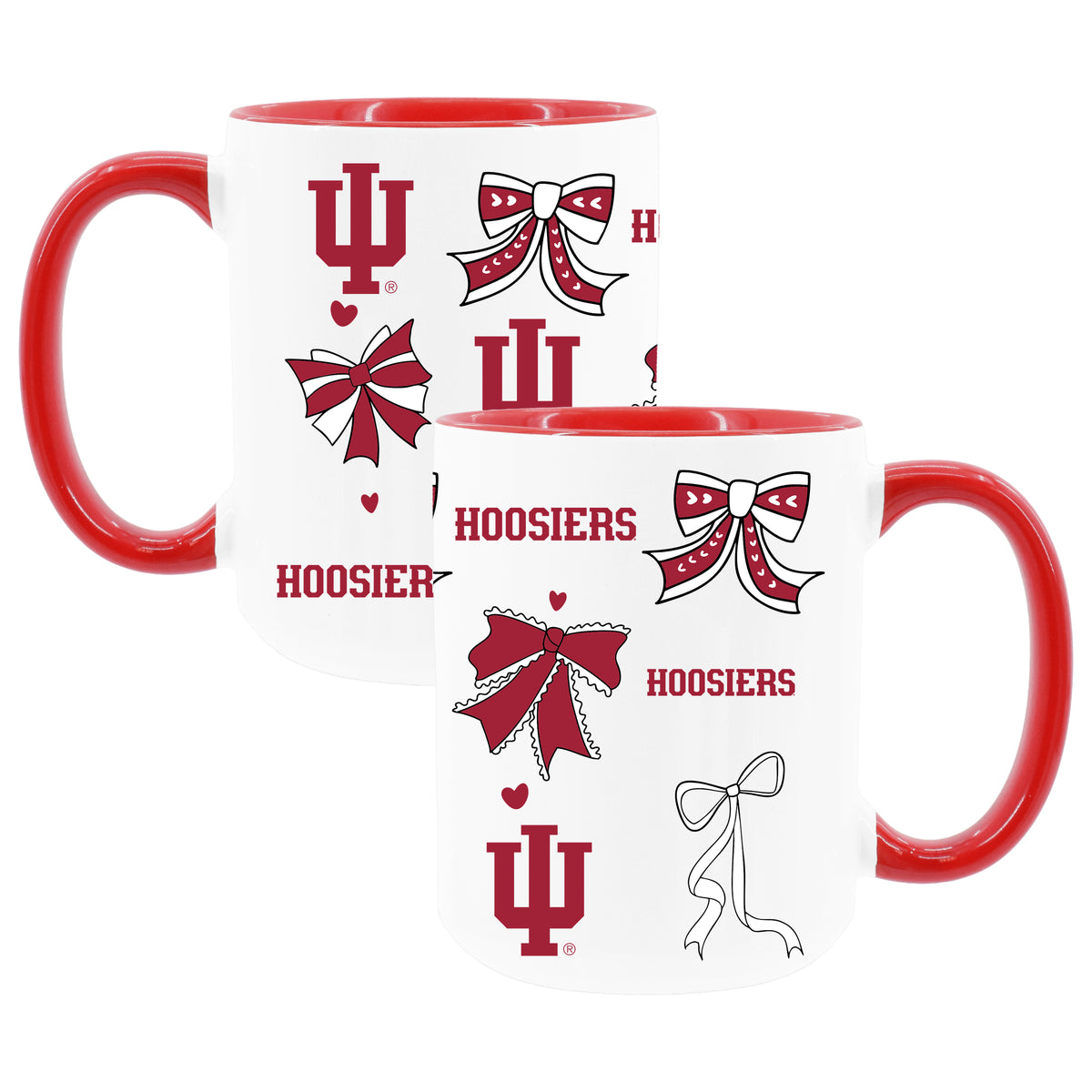  Indiana 2pk 15oz Bow Coffee Mug 