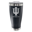 20oz Personalized Black Stainless Steel Tumbler | Indiana Hoosiers