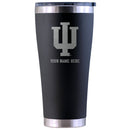 30oz Black Stainless Steel Tumbler | Indiana Hoosiers