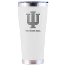 30oz White Stainless Steel Tumbler | Indiana Hoosiers