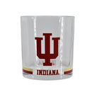 10oz Banded Rocks Glass | Indiana Hoosiers