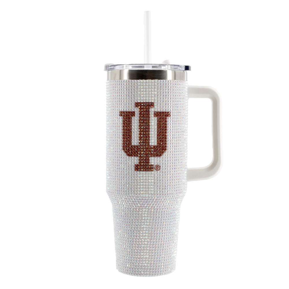 40oz White Bling Colossal Tumbler | Indiana Hoosiers