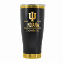 24 oz Stainless Steel Tumbler with Gold Accents & Etched Classic Crew Team Design, Indiana University Bloomington