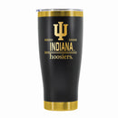 24 oz Stainless Steel Tumbler with Gold Accents & Etched Classic Crew Team Design, Indiana University Bloomington