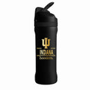 24 oz Stainless Steel Sip Tumbler w/ Gold Inlay – Etched Classic Crew Design, Indiana University Bloomington