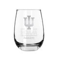 2PK 15oz Stemless Wine Glass Classic Crew |   Indiana