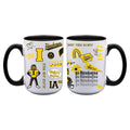 2pk 15oz White Mug Loco Design | Iowa