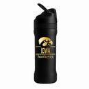 24 oz Stainless Steel Sip Tumbler w/ Gold Inlay – Etched Classic Crew Design, University of Iowa