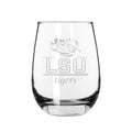 2PK 15oz Stemless Wine Glass Classic Crew |  Louisiana State