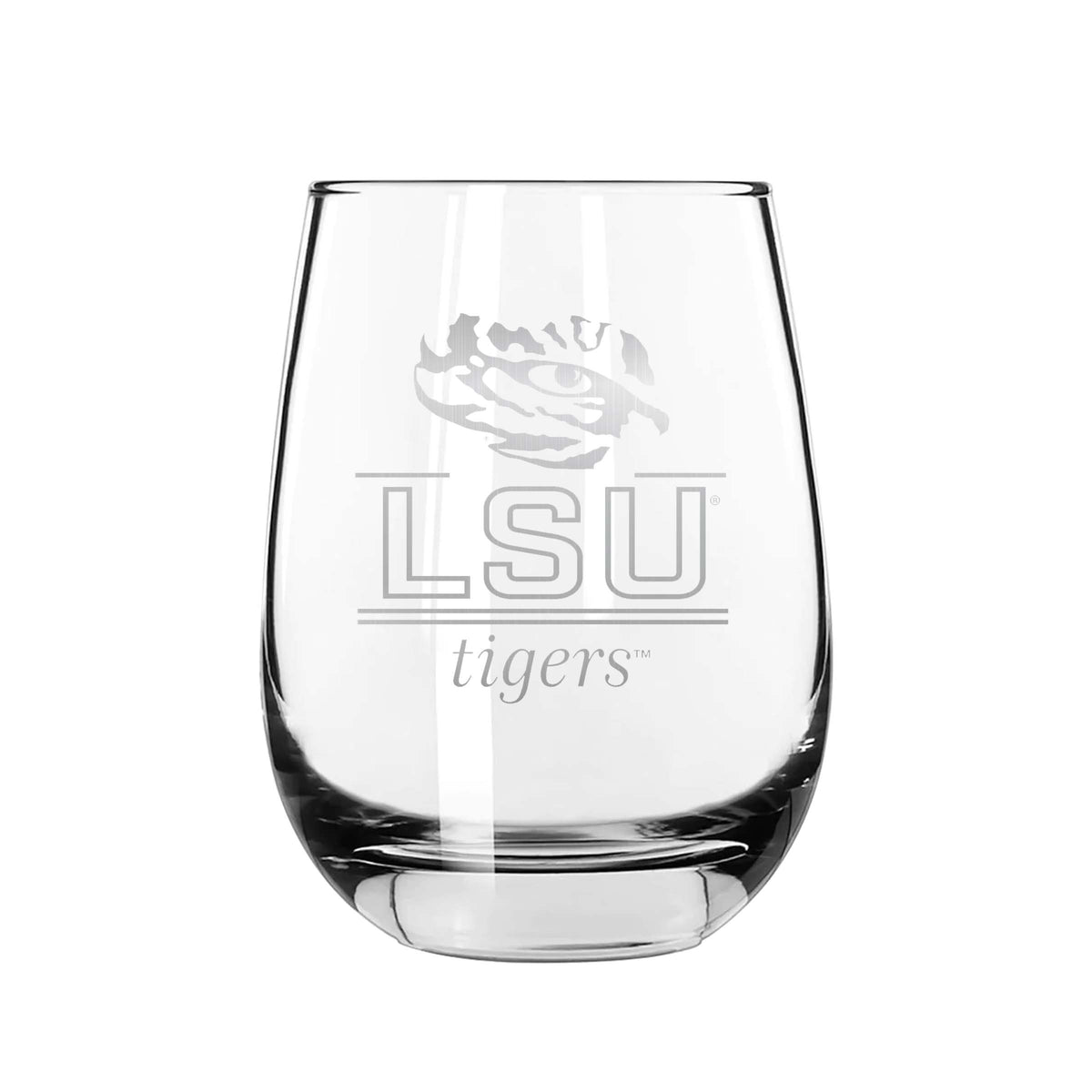 2PK 15oz Stemless Wine Glass Classic Crew |  Louisiana State