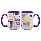 2pk 15oz White Mug Loco Design | Lsu