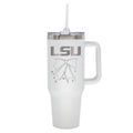  LSU 40oz Bow White Stainless Steel Colossal Tumbler 