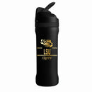 24 oz Stainless Steel Sip Tumbler w/ Gold Inlay – Etched Classic Crew Design, Louisiana State University