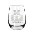 2PK 15oz Stemless Wine Glass Classic Crew |    Michigan