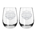 2pk 15oz Stemless Wine Glass Set, ETC, National Basketball Champs 2026, University of Michigan
